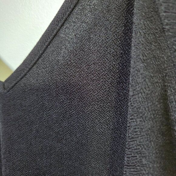 EUC PRETTY LITTLE THING BLACK DOUBLE V NECK TANK SHORT DRESS SIZE 8 / WOMENS SM - Picture 5 of 13